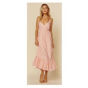 NWT Flynn Skye midi dress pink xs